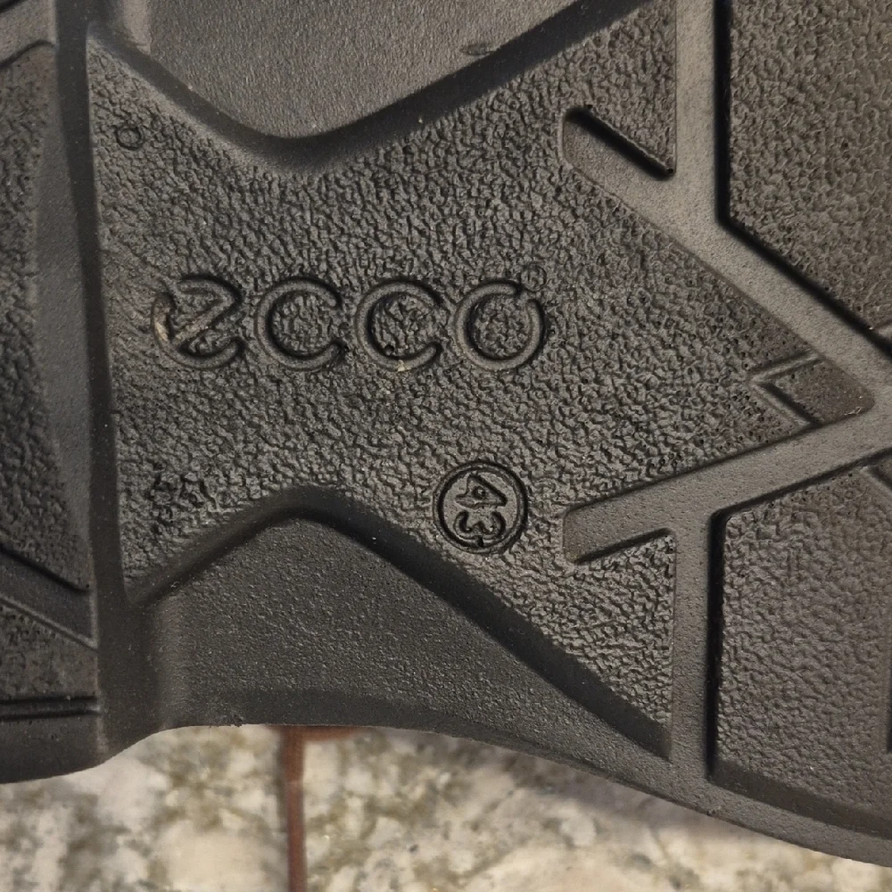 Ecco Helsinki Oxford Lace Up Brown Leather Shoes In Size 43